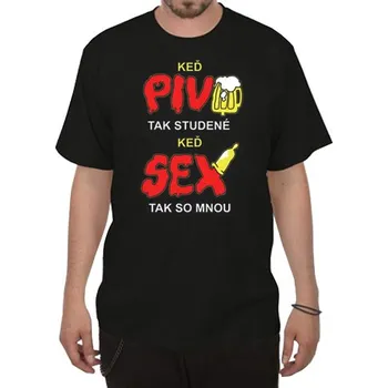 Pánské tričko Tričko Když pivo tak studené SK - velikost XXXL