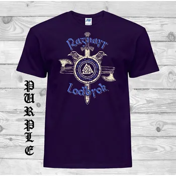 detske-levne-bavlnene-tricko-potisk-viking-Ragnarr-Lodbrok Barva: Purple - purpurová, velikost: 164