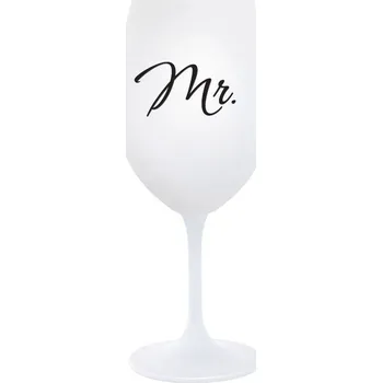 Sklenice MR. - bílá sklenice na víno 350 ml