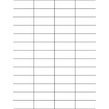 Samolepící etiketa Etikety PRINT 52,5x21,2 mm bílé (100xA4), 52 etiket na archu