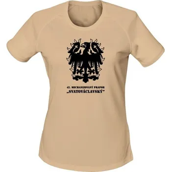 Dámské tričko Dámské funkční tričko 42. MECHANIZOVANÝ PRAPOR - písková