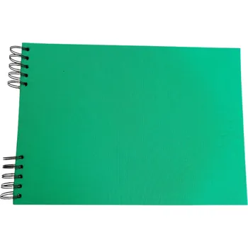 Fotoalbum Scrap delux Album Delux tyrkysová A4 ležící černé listy