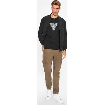 Pánská košile Guess S dlouhým rukávem M3BI33 J1314 Černá Slim Fit M