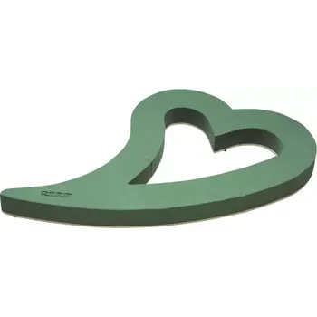 Smuteční dekorace OASIS BIOLINE SRDCE OTEVŘENÉ S PŘÍSAVKAMI 80cm