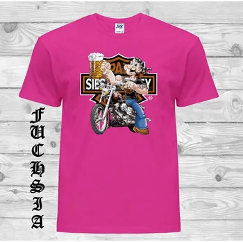 Chlapecké tričko detske-levne-bavlnene-tricko-potisk-Pepek-namornik-motorka Barva: Fuchsia - fuchsiová, velikost: 164