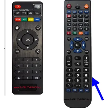 Smart TV Box dálkový ovladač X96 mini
