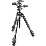 Manfrotto MK190XPRO4-3W, SET stativu řady 190 a třícestné hlavy, hliníkový čtyřsekční