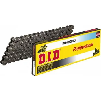 Řetězová sada pro motocykl Řetěz DID 420 NZ, bezkroužkový, zesílený, ocelový, 138 článků