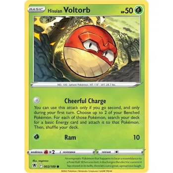 Karetní hra Pokémon karta Hisuian Voltorb 002/189