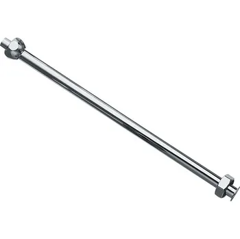 Silfra Trubička přímá pro urinál včetně matek, 1/2", průměr 12x300mm, chrom