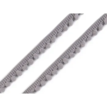 Galanterie Prýmek šíře 11 mm s bambulkami Ø5 mm