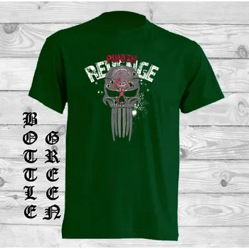 Chlapecké tričko detske-levne-bavlnene-tricko-potisk-Punisher Barva: Bottle green - lahvově zelená, velikost: 164