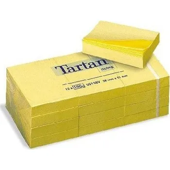 Samolepící bloček 3M Tartan 653, 51x38mm,12 x 100 lístků