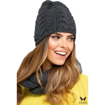 Čepice Dámská šála IDAHO grafitová - Kamea UNI grafit
