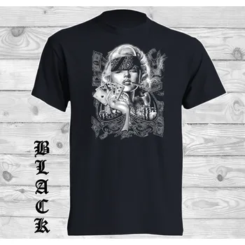 detske-levne-bavlnene-tricko-potisk-Marilyn-Monroe Barva: Black -černá, velikost: 140