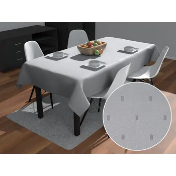 ubrus Teflonový obdélníkový ubrus TF-080 Obdélníčky na šedém 50x100 cm