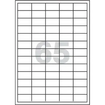 Speciální papír etikety 38x21,2 mm, 6500 ks