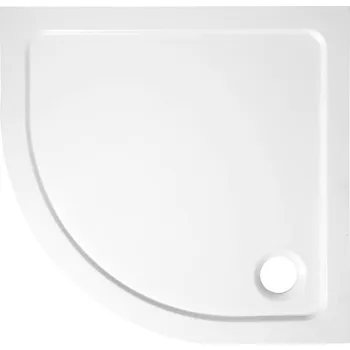 Sprchová vanička TECMI sprchová vanička z litého mramoru, čtvrtkruh 90x90x3 cm, R55