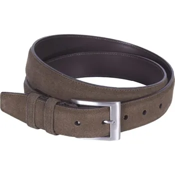 Opasek The Chesterfield Brand Kožený opasek z broušené buvolí kůže C60.005701 světle hnědy