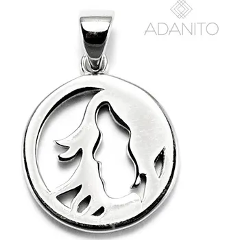 Přívěsek Stříbrný přívěsek měsíční znamení