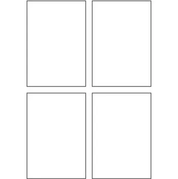 Speciální papír Etikety PRINT 90x130 mm (100xA4) - bílý strukturovaný papír