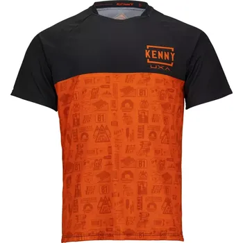 cyklistický dres dres s krátkým rukávem Kenny Racing Charger Orange