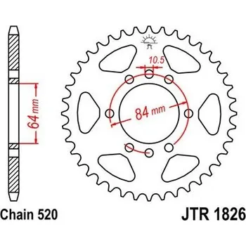Řetězová sada pro motocykl Jt sprockets JTR 1826-44 Suzuki/Kawasaki