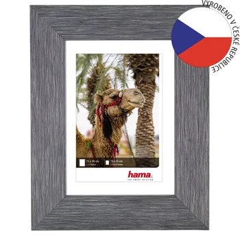 Rám na obraz HAMA Rámeček Kairo 13x18, břidlicově modrý