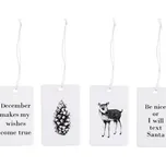 Keramické jmenovky na vánoční dárky Noel