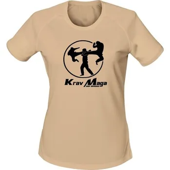 Dámské tričko Funkční dámské tričko Krav Maga self defence - písková