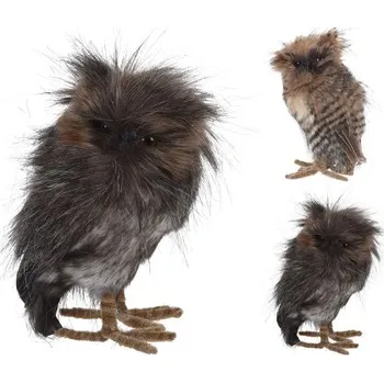 Vánoční dekorace KOOPMAN Dekorácia stojacej sovy 12x17 cm mix /1ks 454129