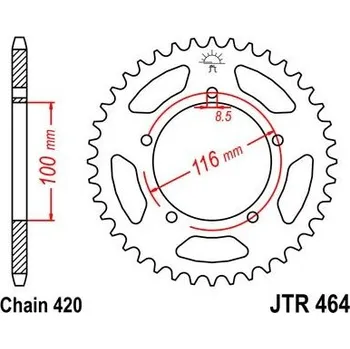 Řetězová sada pro motocykl Jt sprockets JTR 464-49 Kawasaki /Suzuki