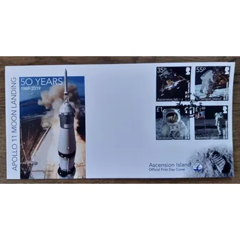 Sběratelství Ascension FDC 50.výročí přistání na Měsíci,r.2019