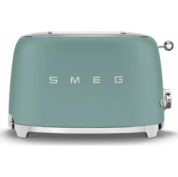 Topinkovač Smeg Toustovač TSF01, 2x2, 50's Retro Style, matná zelená smaragdová TSF01EGMEU