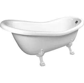 Vana RETRO volně stojící vana 169x75x72cm, nohy bílé, bílá