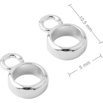 Přívěsek Stříbrný distanční kroužek 10,5 x 5 mm