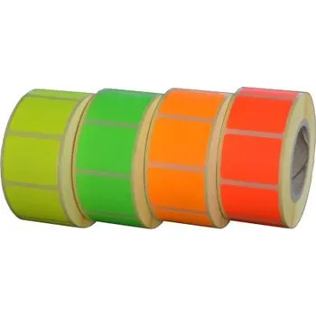 Samolepící etiketa Etikety na kotouči 45x35 mm papírové barevné signální (40/2000)