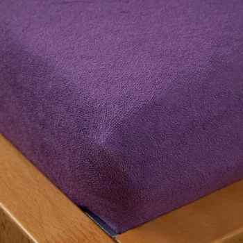 Prostěradlo Tegatex Froté prostěradlo - Fialová Velikost: 90*200 cm