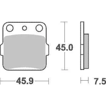 Brzda pro motocykl Brzdové destičky TRW Lucas SI přední HONDA CR 85 řetěz 428 rok 0