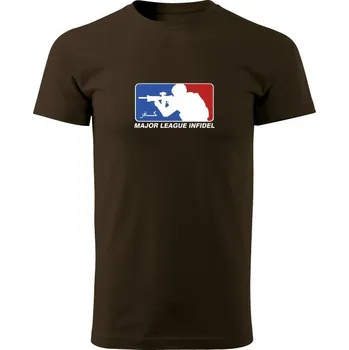 Pánské tričko Tričko Major League Infidel - hnědá