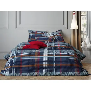 Povlečení Mistral Home povlečení bavlněný satén Le King Blue - 140x220 / 70x90 cm