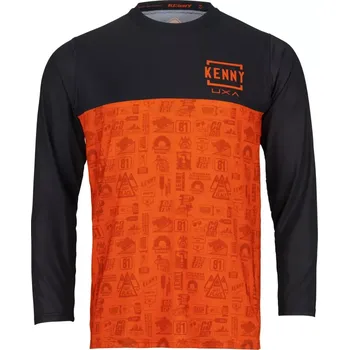 Cyklistické oblečení dres Kenny Racing Charger Orange