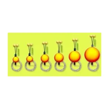 Signalizace záběru Číhátko odpadávací s kuličkami Bubeník 22mm žluto/oranžové