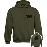 Mikina s kapucí IDF Israel Defense Forces BACKSIDE - olivová