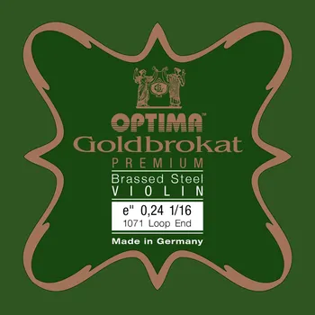Struna pro kytaru a smyčcový nástroj Optima Struny pro housle Goldbrokat Premium - motaženo posazíE 0,24 S x-ligh 31063