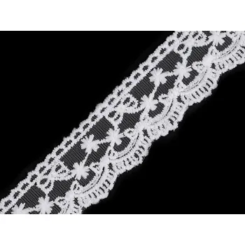 Galanterie Vyšívaná krajka na monofilu šíře 40 mm