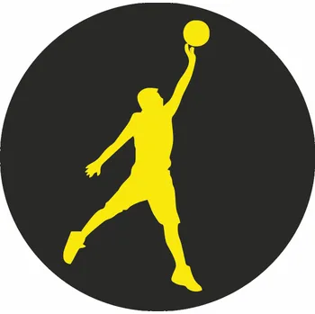 ON-DESIGN Potisk BASKETBALISTA Barva: fluorescenční žlutá, Velikost motivu: A4