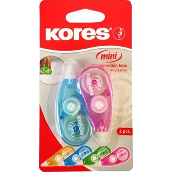Korekční prostředek Korekční strojek Kores Mini Roller 4,2mm x 3m, 2ks