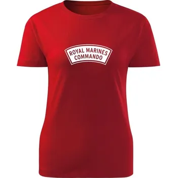 Dámské tričko Dámské tričko ROYAL MARINES COMMANDO - červená