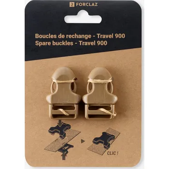 Opasek FORCLAZ Přezky na turistický batoh Travel 500 BÉŽOVÁ|KAŠTANOVÁ